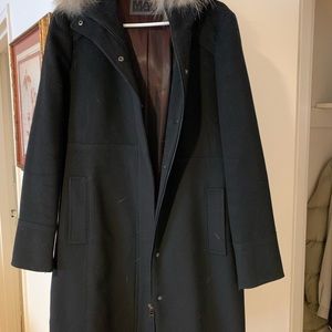 Marc New York Andrew Marc Black Wool Coat